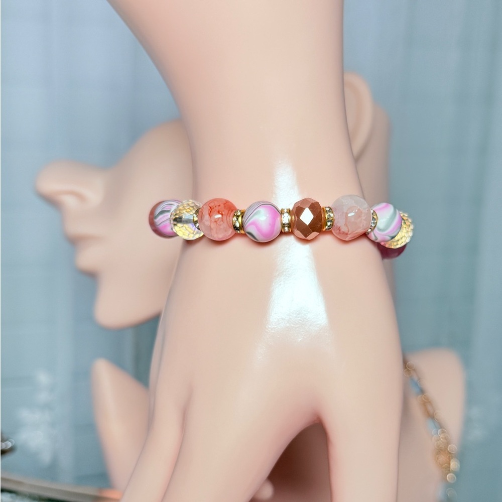 ⚜️ Elegant Multicolor Beaded Bracelet - Picture 4 of 7